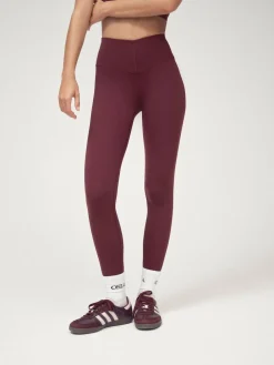 Sale OSIA V Waist Signature Legging Burgundy Red