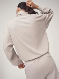 Hot OSIA 1/4 Zip Modal Sweat Top Neutral