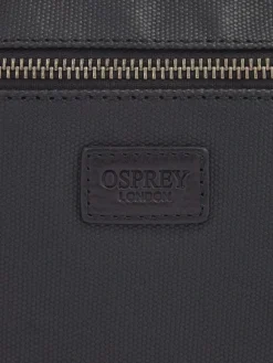 Online Osprey London Grantham Waxed Canvas & Leather Bumbag Black