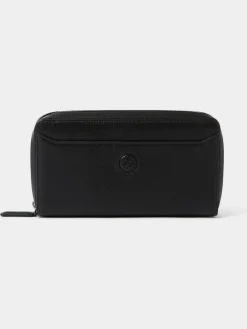 Osprey London Black The Compass Leather Travel Wallet^ Wallets