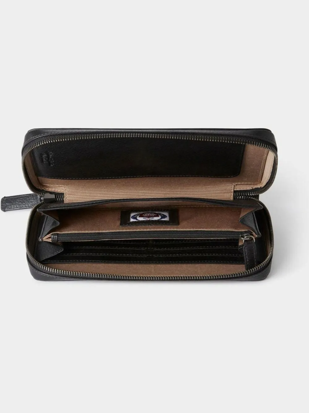 Osprey London Black The Compass Leather Travel Wallet^ Wallets