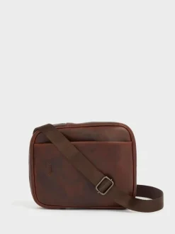 Outlet Osprey London Carter Saddle Leather Small Messenger Bag Brown
