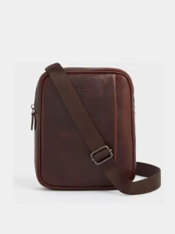 Outlet Osprey London Carter Saddle Leather Small Messenger Bag Brown
