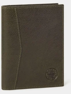 Osprey London The Compass Leather Passport Holder Green