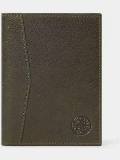 Osprey London The Compass Leather Passport Holder Green
