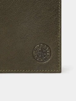Osprey London The Compass Leather Passport Holder Green