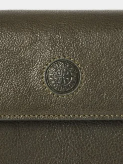 Osprey London Green The Compass Leather Travel Wallet