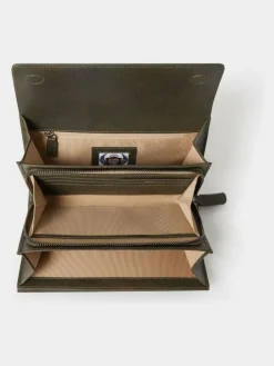 Osprey London Green The Compass Leather Travel Wallet