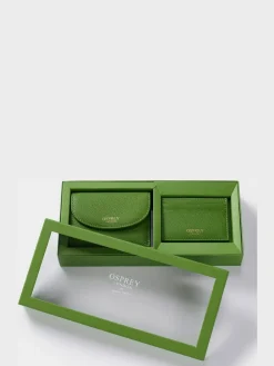 Osprey London Green The Tilly Leather Purse Gift Set^Women Purses