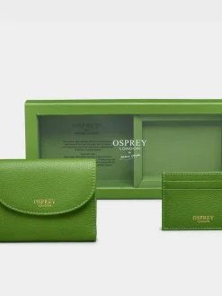 Osprey London Green The Tilly Leather Purse Gift Set^Women Purses