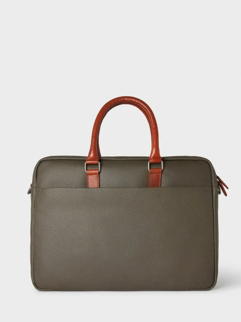 Discount Osprey London Waxed Canvas & Glazed Calf Leather Grantham Laptop Bag Green