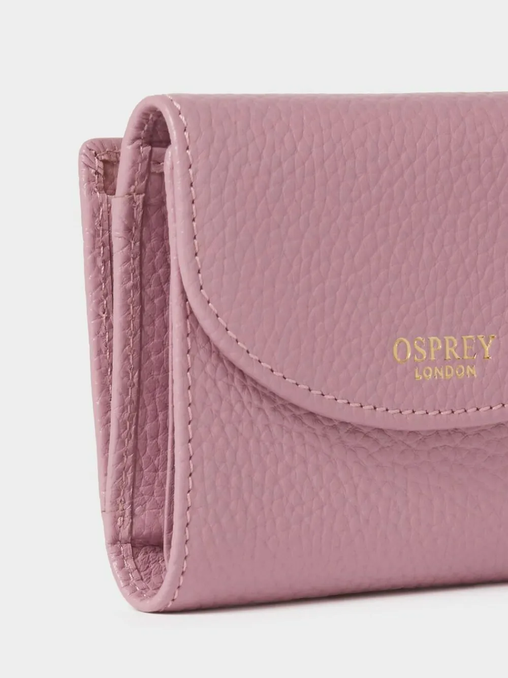 New Osprey London The Core Small Leather Matinee Purse Purple