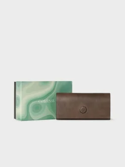 Osprey London Tan The Compass Leather Glasses Case^ Wallets