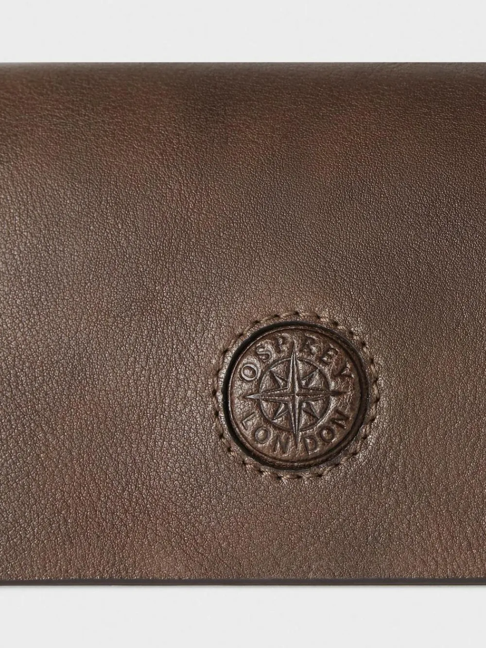 Osprey London Tan The Compass Leather Glasses Case^ Wallets