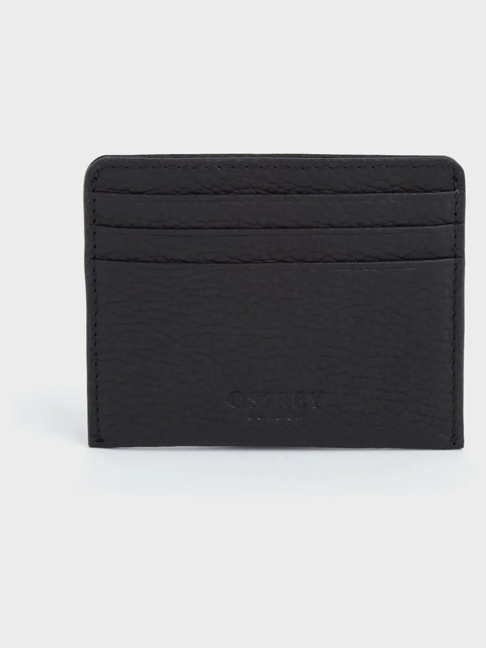 Osprey London The Forest Leather Black Card Holder^ Wallets
