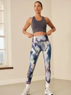 Next Balance Sports Yoga Leggings Paint Print