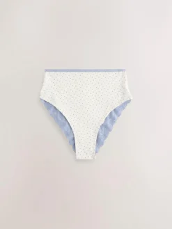 Next Paisley High Rise High Leg Cotton Lace Knickers 4 Pack^Women Panties
