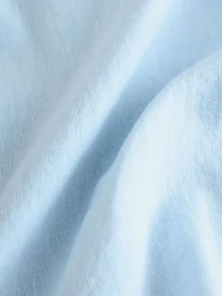 Next Pale Blue Grandad Collar Linen Mix Long Sleeve Shirt (3-16yrs)^BOY Shirts