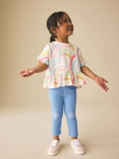 New Next Pale Blue Leggings (3mths-7yrs)