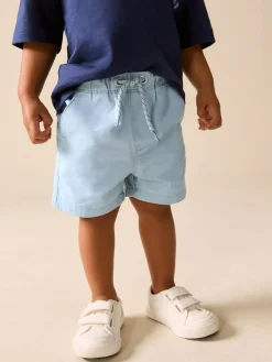 Next Pale Blue Pull On Shorts (3mths-7yrs)^BOY Shorts|Shorts