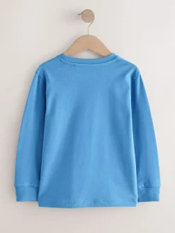 Next Pale Blue Regular Fit Long Sleeve Cosy T-Shirt (3-16yrs)^BOY Tops|T-Shirts