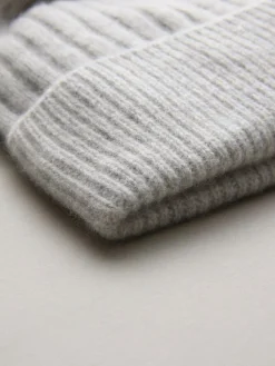 Next N. Premium 100% Cashmere Knitted Pom Hat^Women Hats|Hats, Gloves & Scarves