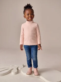 Clearance Next Pale Pink Long Sleeve Roll Neck Top (3mths-7yrs)