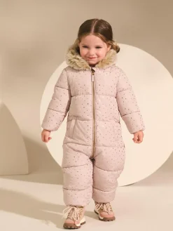 Next Print Shower Resistant Snowsuit (3mths-7yrs)^ Baby Girls|Baby Winter Clothing