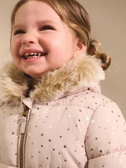 Next Print Shower Resistant Snowsuit (3mths-7yrs)^ Baby Girls|Baby Winter Clothing