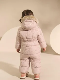 Next Print Shower Resistant Snowsuit (3mths-7yrs)^ Baby Girls|Baby Winter Clothing