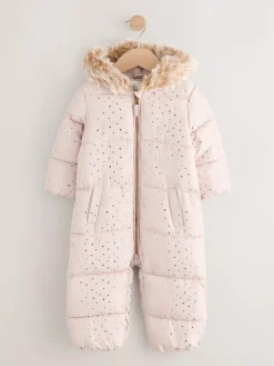 Next Print Shower Resistant Snowsuit (3mths-7yrs)^ Baby Girls|Baby Winter Clothing