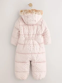 Next Print Shower Resistant Snowsuit (3mths-7yrs)^ Baby Girls|Baby Winter Clothing