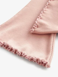 Next Pale Pink Rib Flare Leggings (3mths-7yrs)^ Pants & Leggings|Pants & Leggings