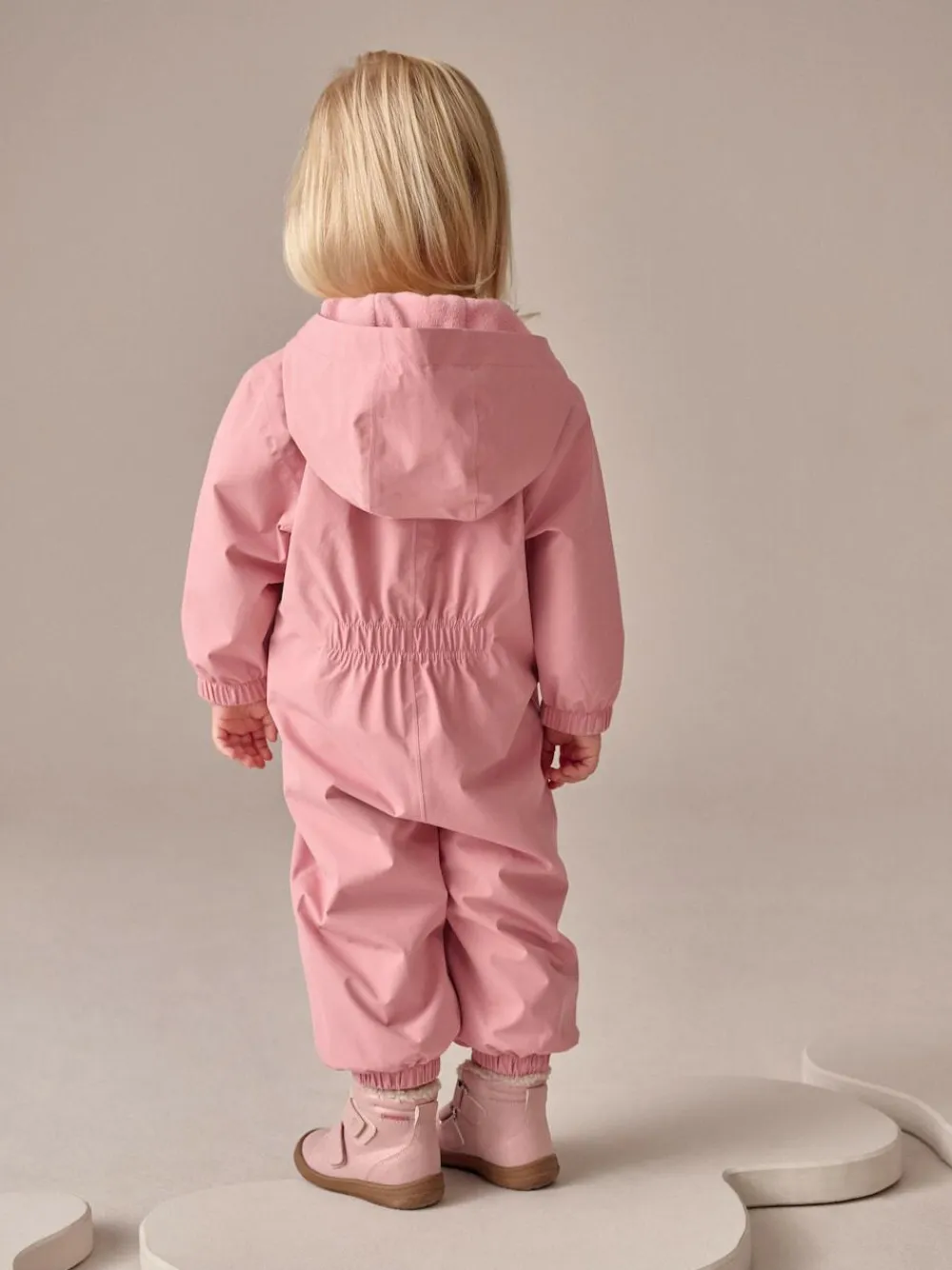 Next Pale Pink Waterproof Printed Puddlesuit (3mths-7yrs)^ Coats, Jackets & Pramsuits|Coats, Jackets & Pramsuits