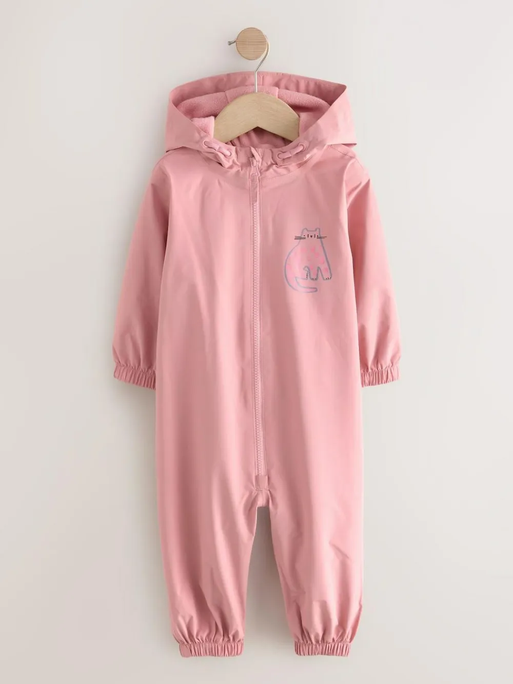 Next Pale Pink Waterproof Printed Puddlesuit (3mths-7yrs)^ Coats, Jackets & Pramsuits|Coats, Jackets & Pramsuits
