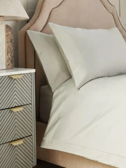 Next Pale Sage Green Collection Luxe 300 Thread Count 100% Cotton Sateen Satin Stitch Luxury Duvet Cover And Pillowcase Set^ Bedsets & Duvet Covers