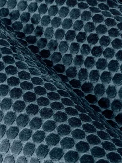 Paoletti Neptune Cut-Velvet Eyelet Curtains^ Curtains & Blinds