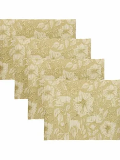 Paoletti Set of 4 Gold Stag Table Placemats^ Branded Kitchenware|Table Linen, Placemats & Coasters