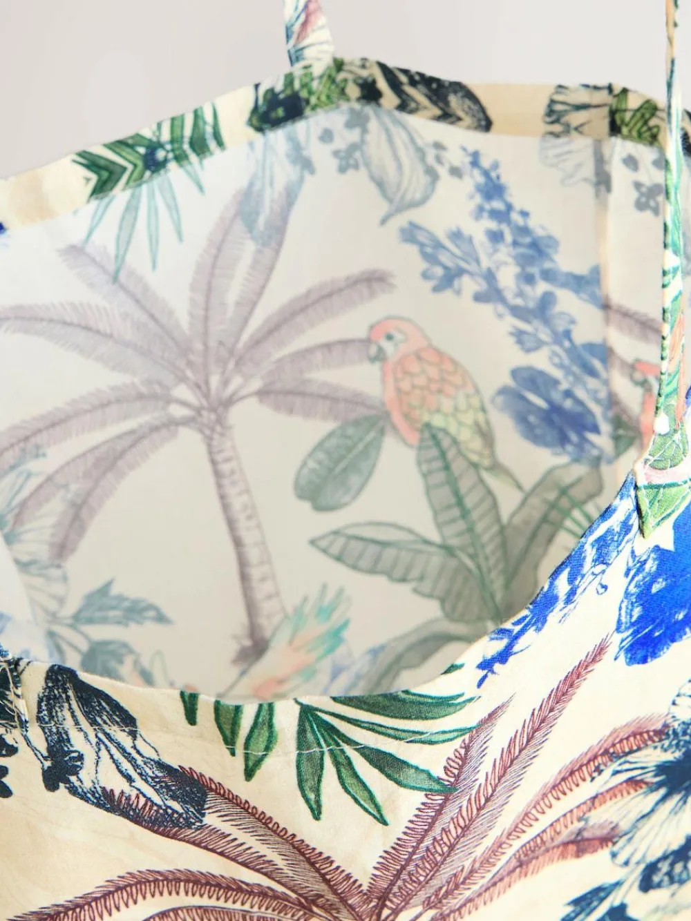 Clearance Next Parrot Print Shopper Bag