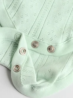 Next Pastel 5 Pack Vest Pointelle Baby Bodysuits^BOY Unisex|Bodysuits & Vests