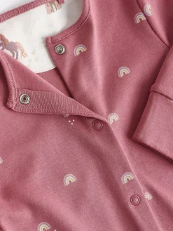 Next Pastel Character 5 Pack Baby Sleepsuits (0-2yrs)^ Nightwear