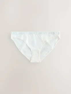 Discount Next Pastel High Leg Cotton Logo Knickers 4 Pack