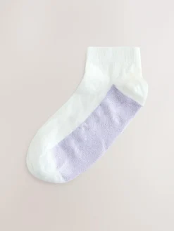 Best Next Pastel Marl Footbed Trainer Socks 4 Pack