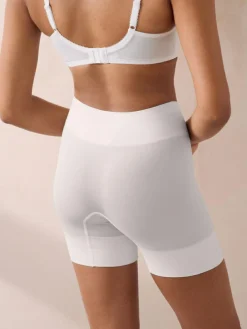 Best Next Seamless Smoothing Anti-Chafe Shorts 2 Pack Pastel Rose Nude / White