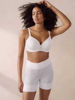 Best Next Seamless Smoothing Anti-Chafe Shorts 2 Pack Pastel Rose Nude / White