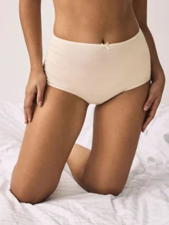 Outlet Next Pastel Rose Nude Full Brief Cotton Rich Knickers 5 Pack