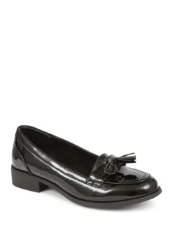 Pavers Black Smart Patent Loafers^Women Flats