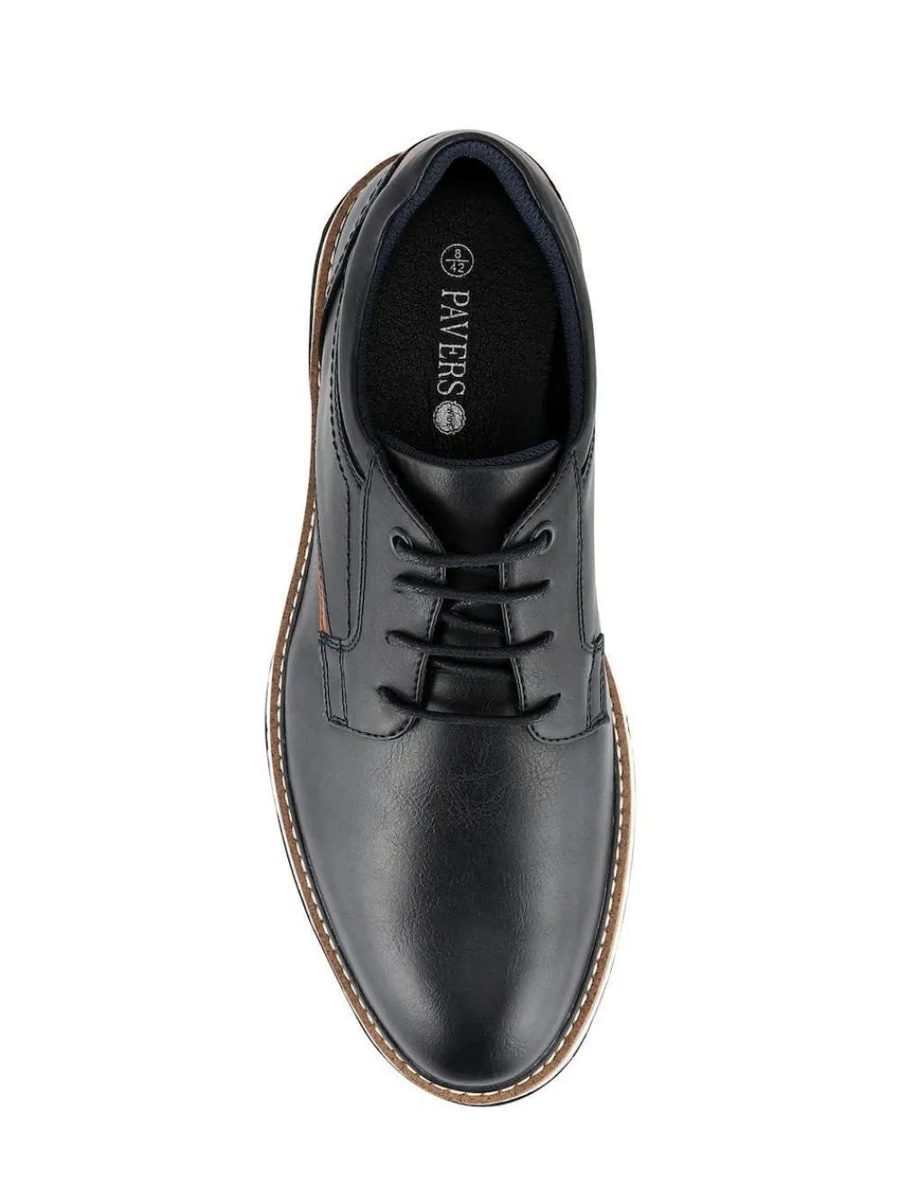 New Pavers Wide Fit Lace-Up Casual Shoes Blue