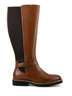 Pavers Leather Elastic-Fit Grippy Long Boots^Women Boots & Wellies|Boots