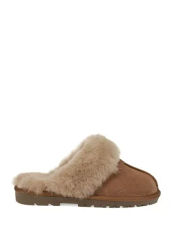 New Pavers Sheepskin Lined Slippers Brown